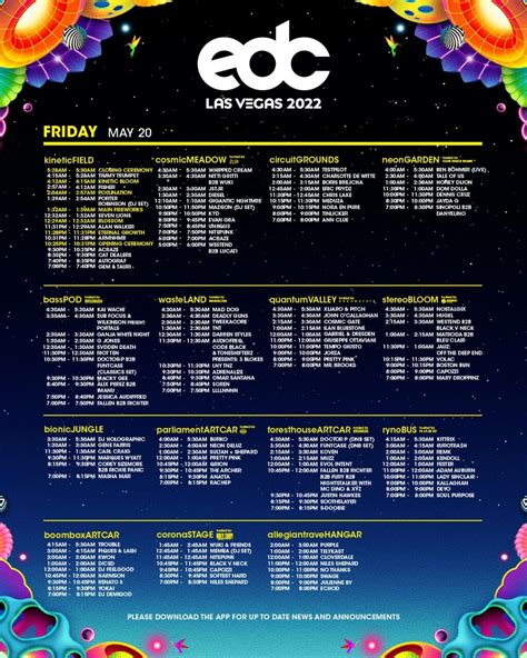 edc vegas 2024 set times